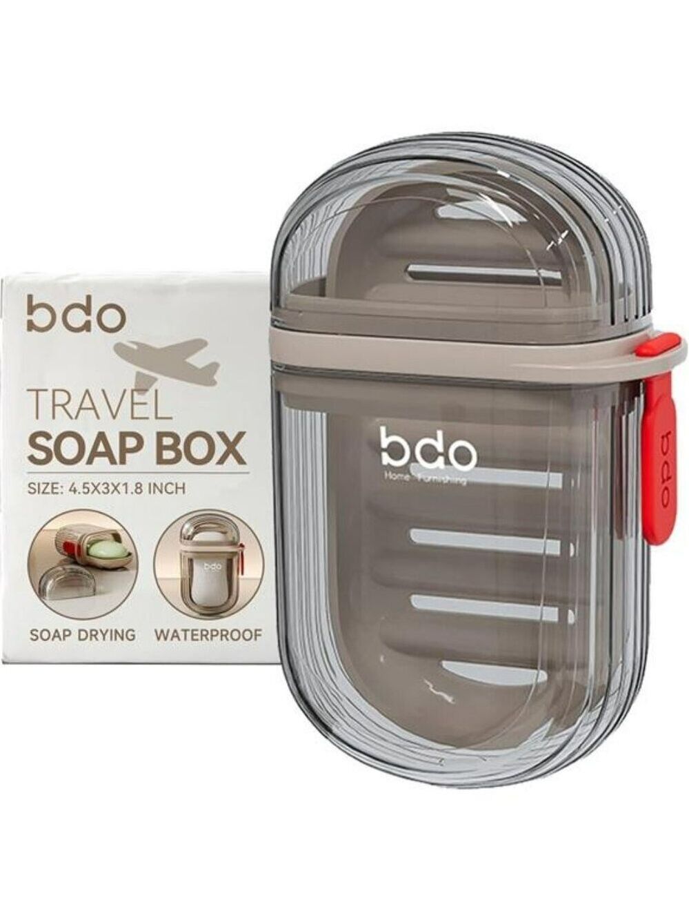 Leakproof Travel Soap Case with Lid Portable Bar Soap Holder for Shower Gym